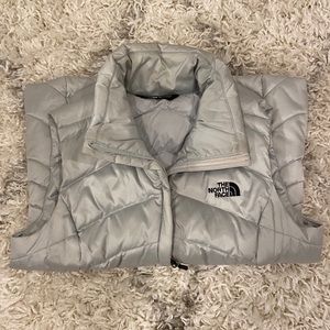 Light Grey North Face Vest